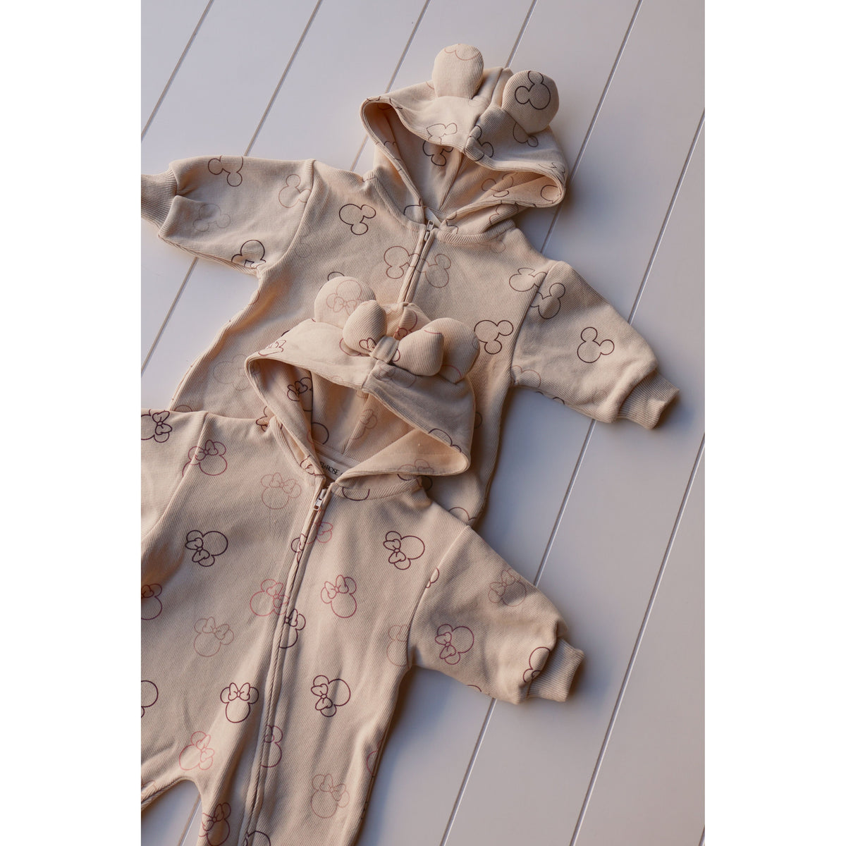 Printed Zip Hooded Jumpsuit