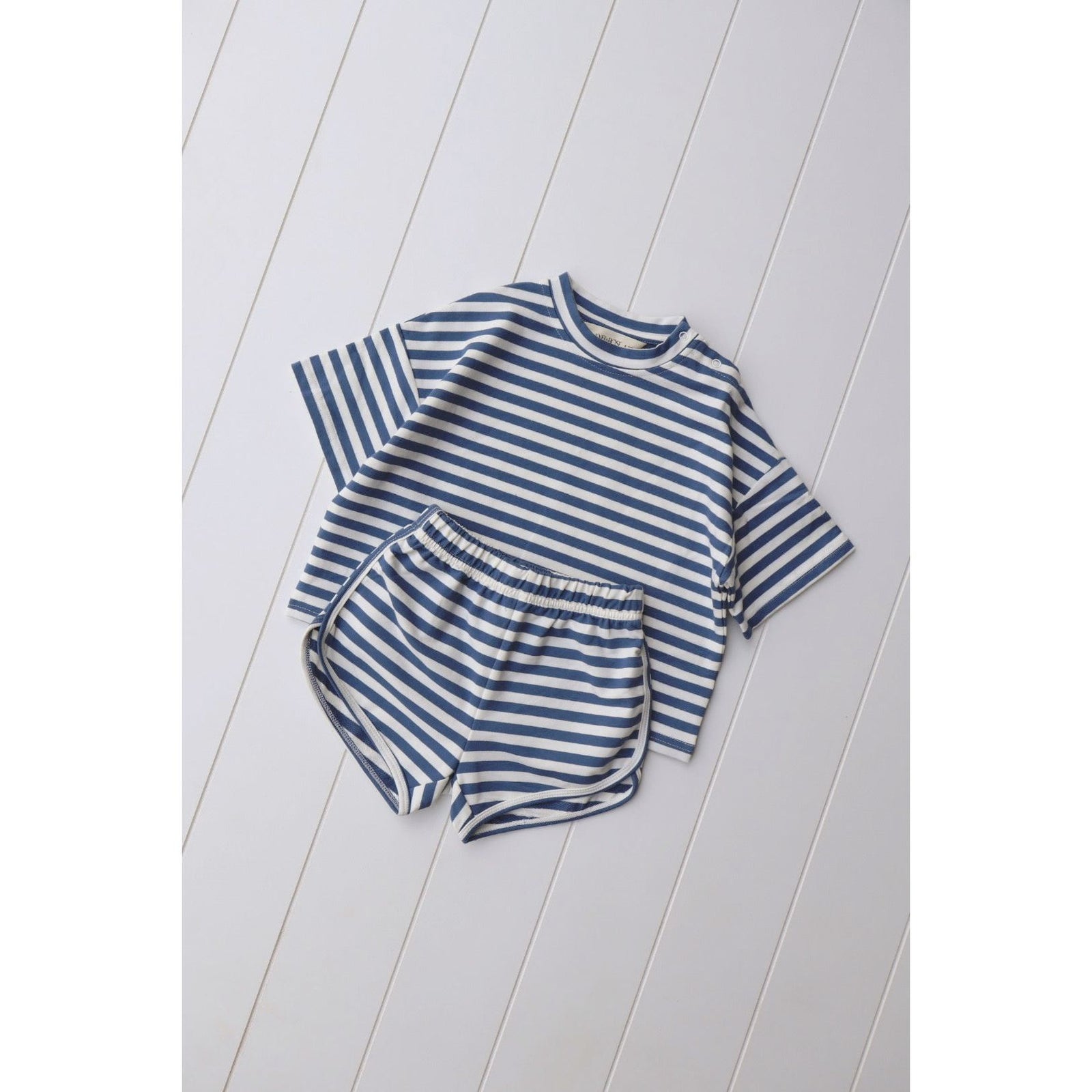 Euro Stripe Short Set