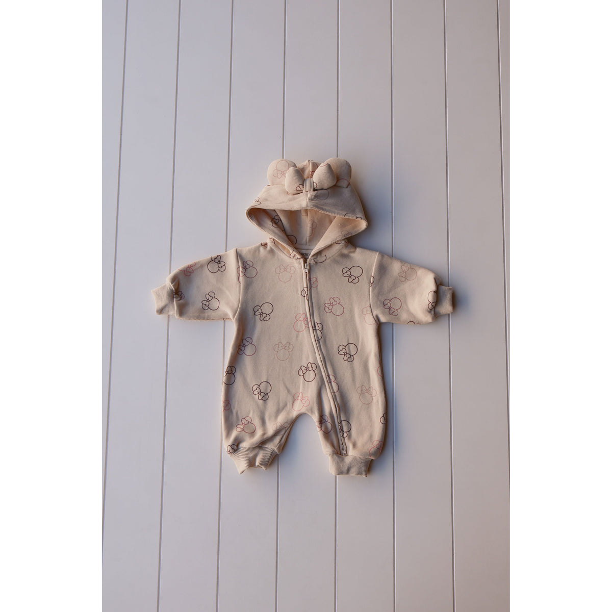 Printed Zip Hooded Jumpsuit