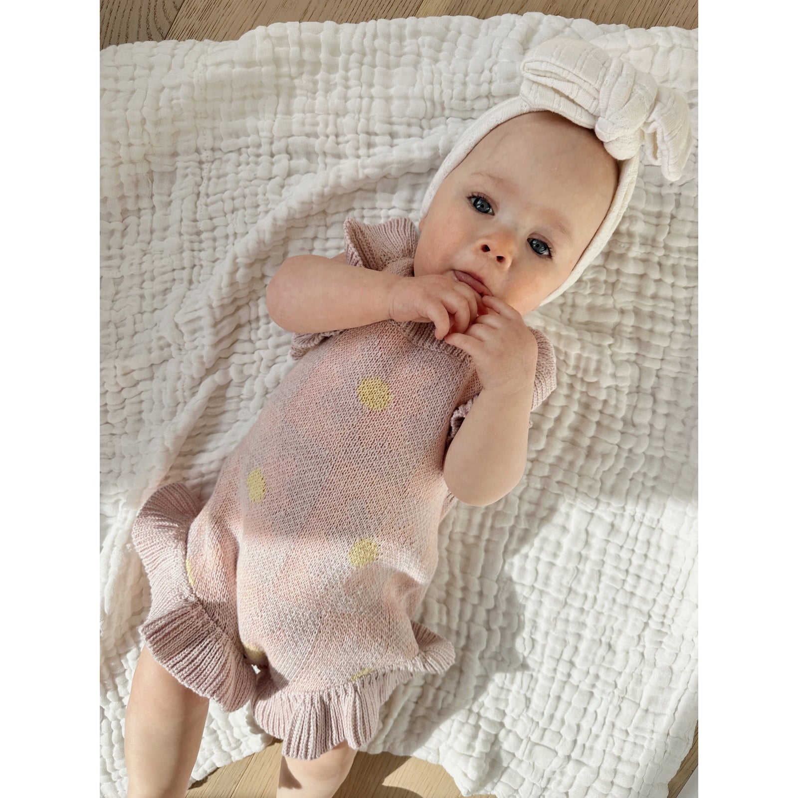 Luna + Luca Cotton Gauze Baby Blanket - White