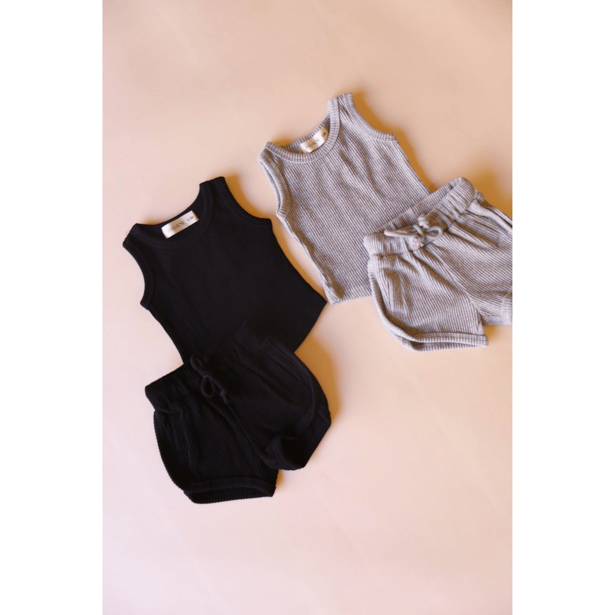 Ribbed Tank Short Set