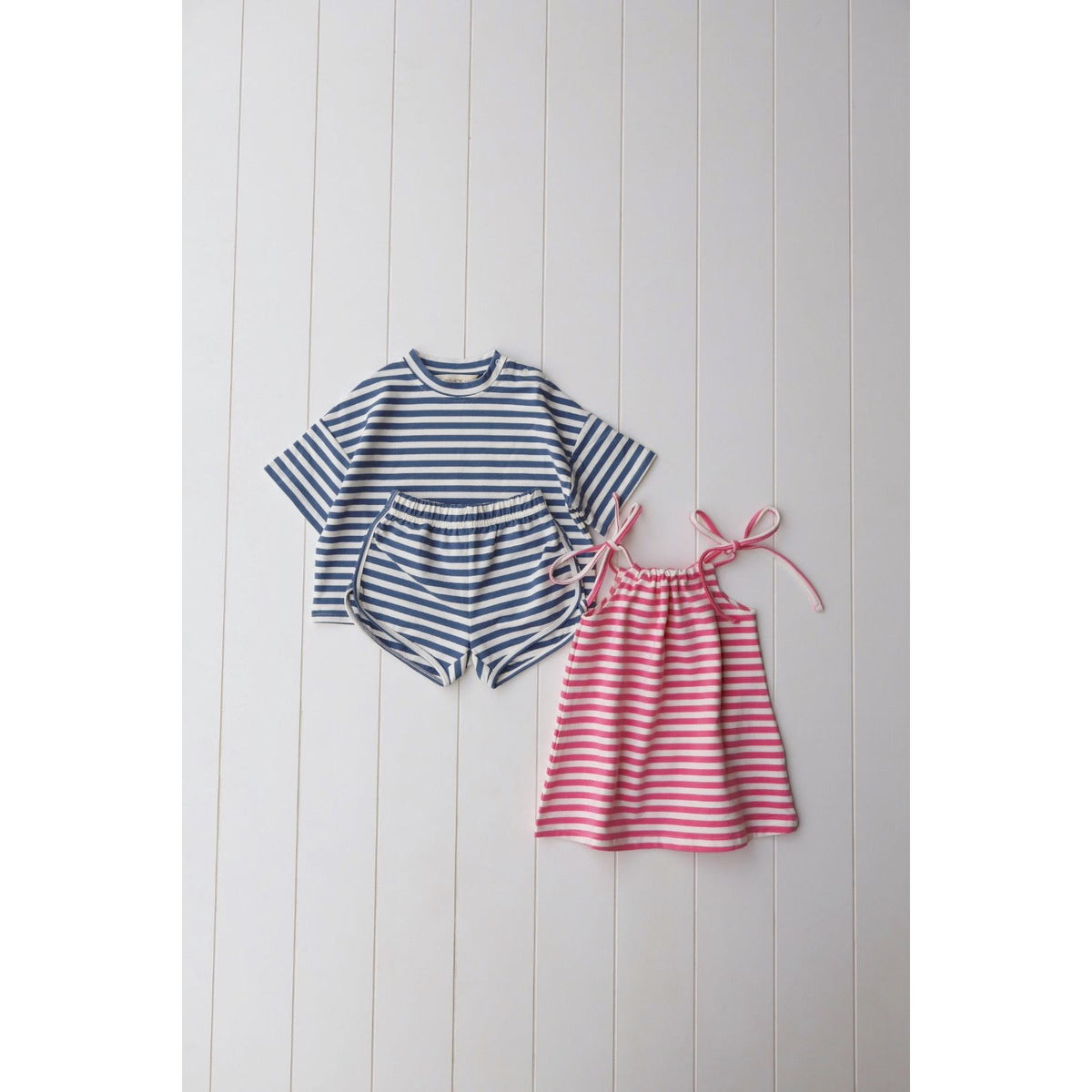 Euro Stripe Short Set