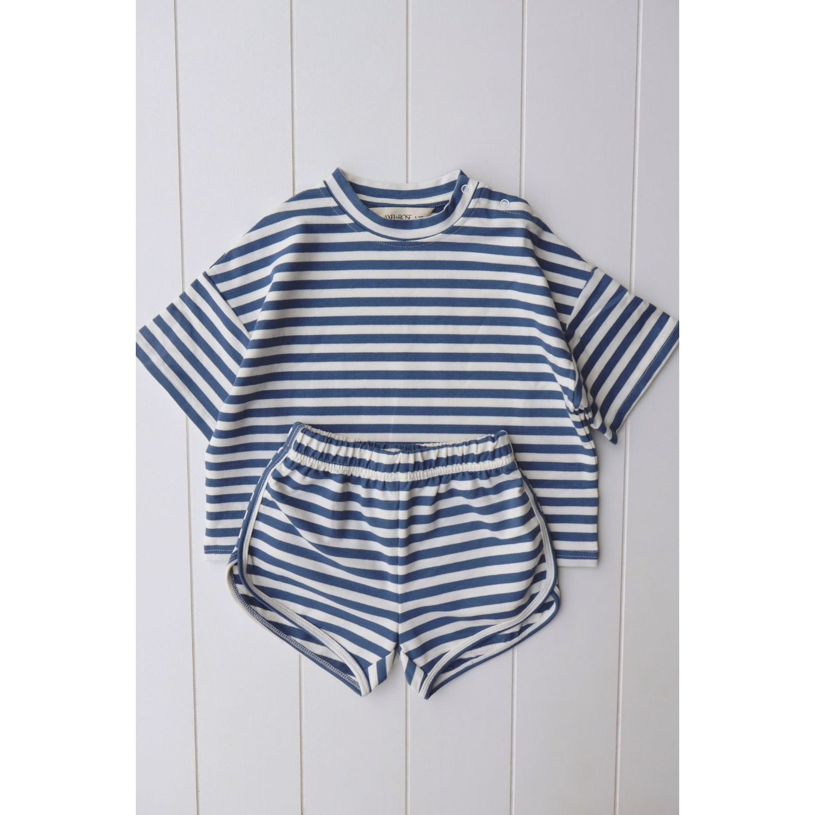 Euro Stripe Short Set