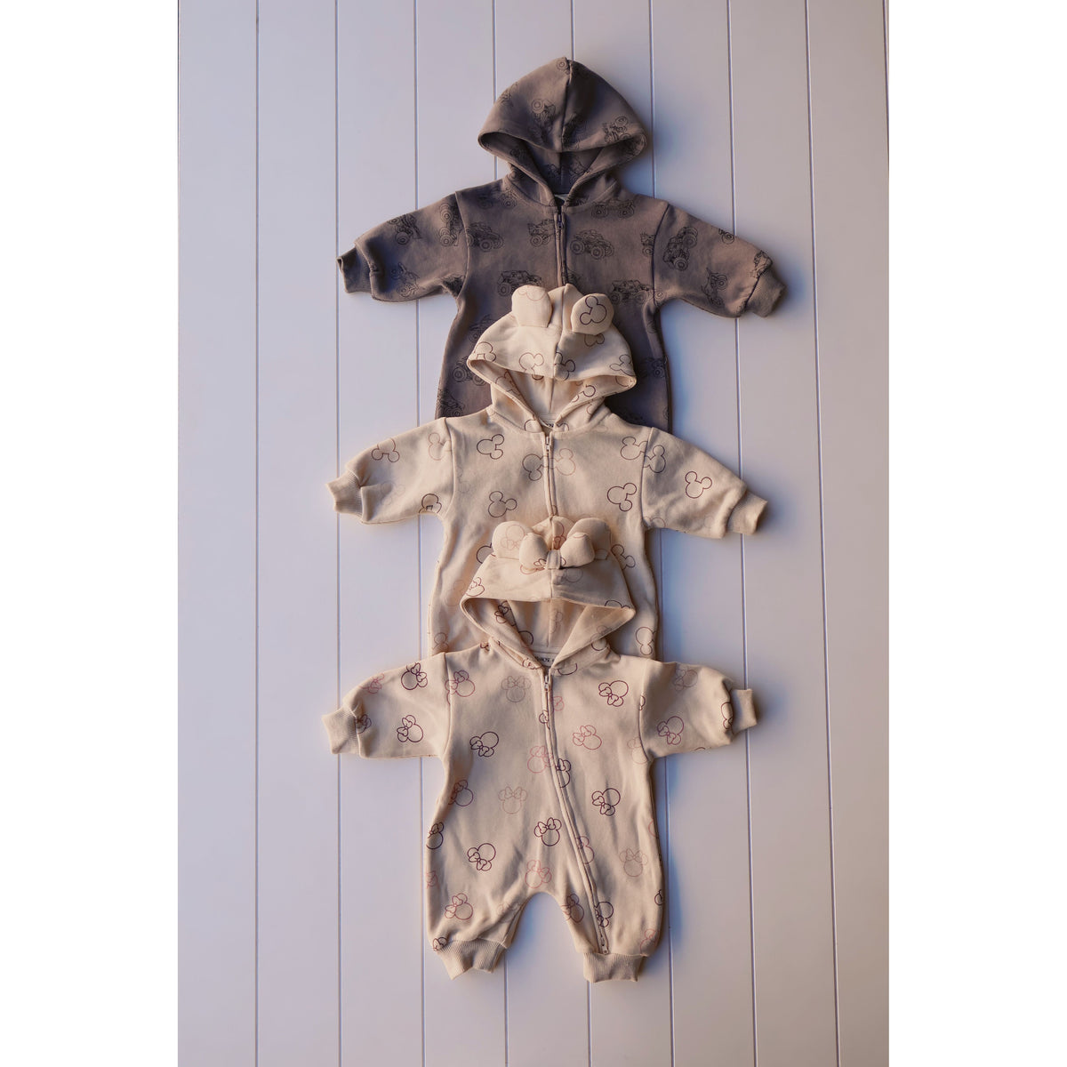 Printed Zip Hooded Jumpsuit