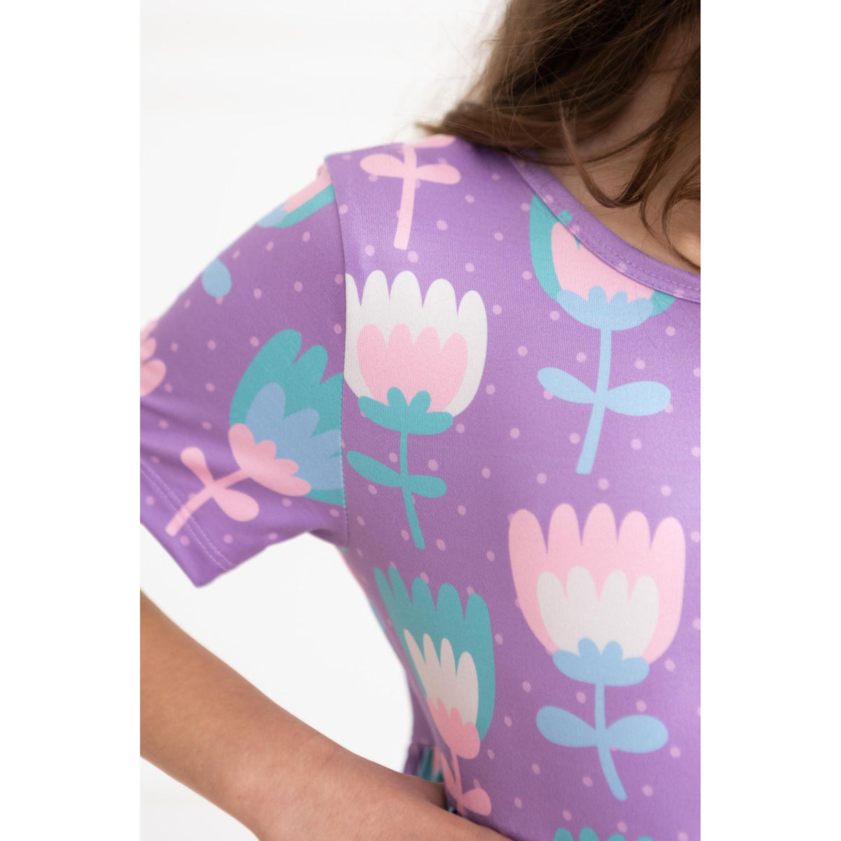Too Cool Tulips S/S Pocket Twirl Dress