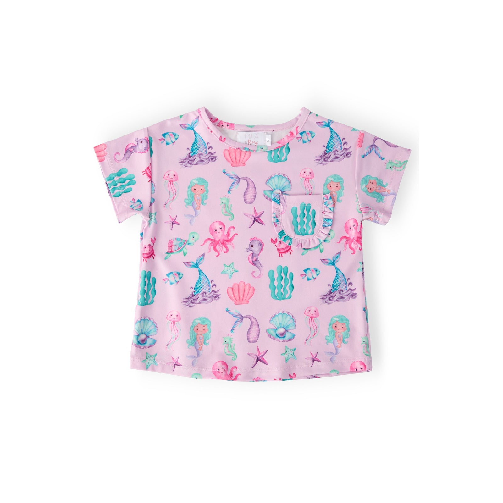 Under the Sea Ruffle Pocket Tee