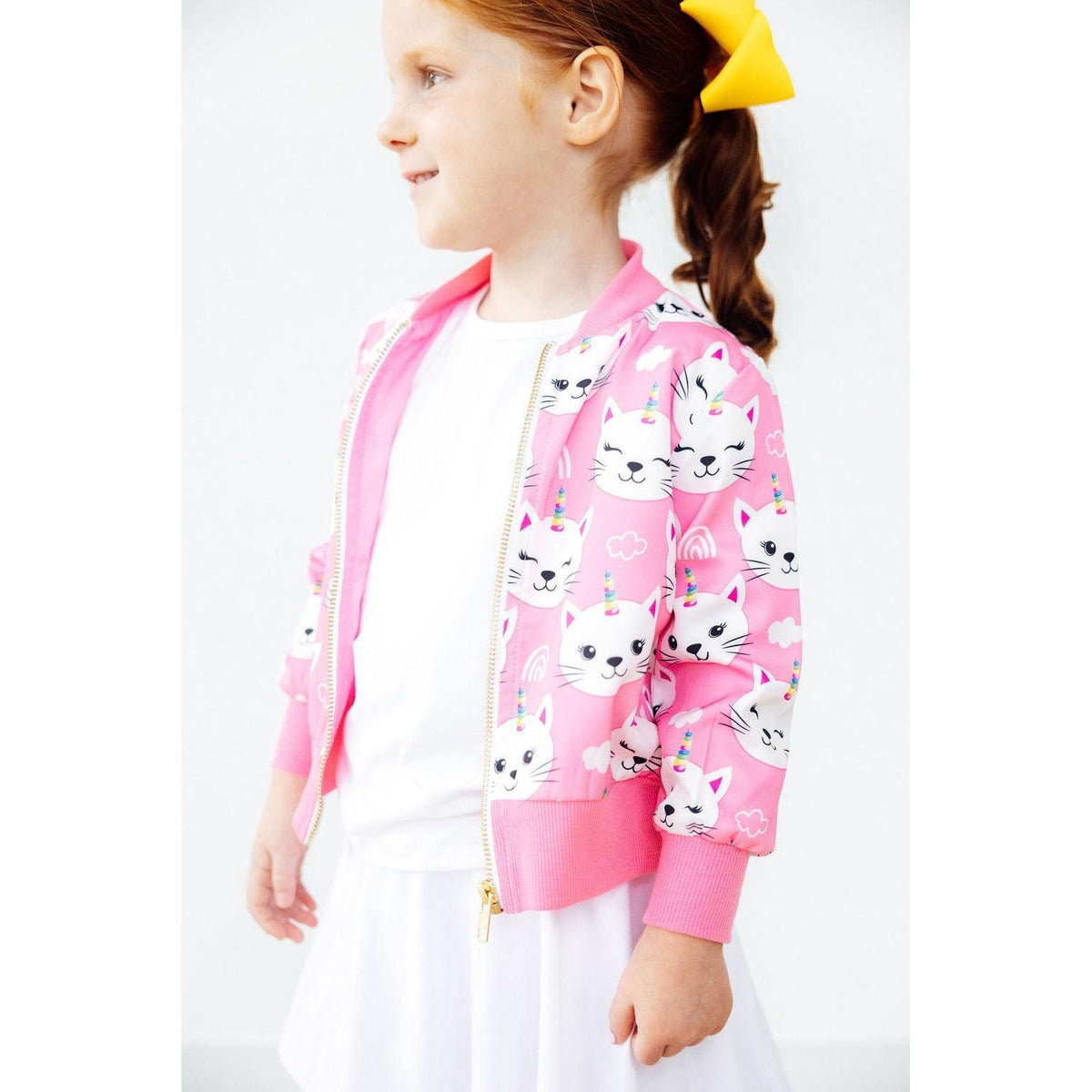 Unicorn Kitties Satin Jacket