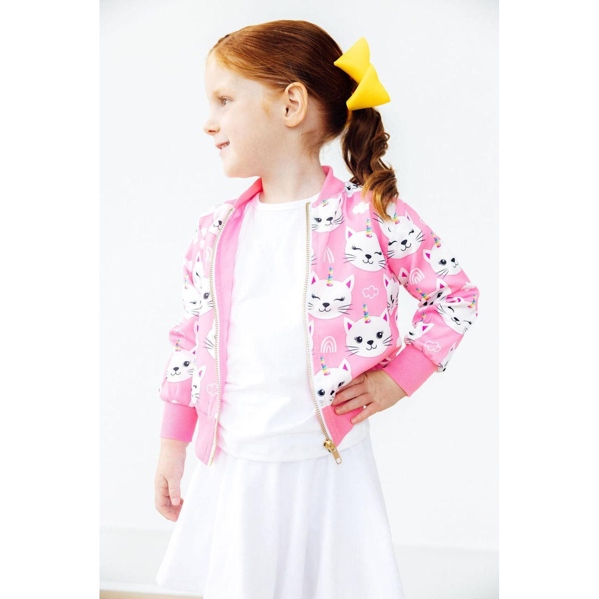 Unicorn Kitties Satin Jacket