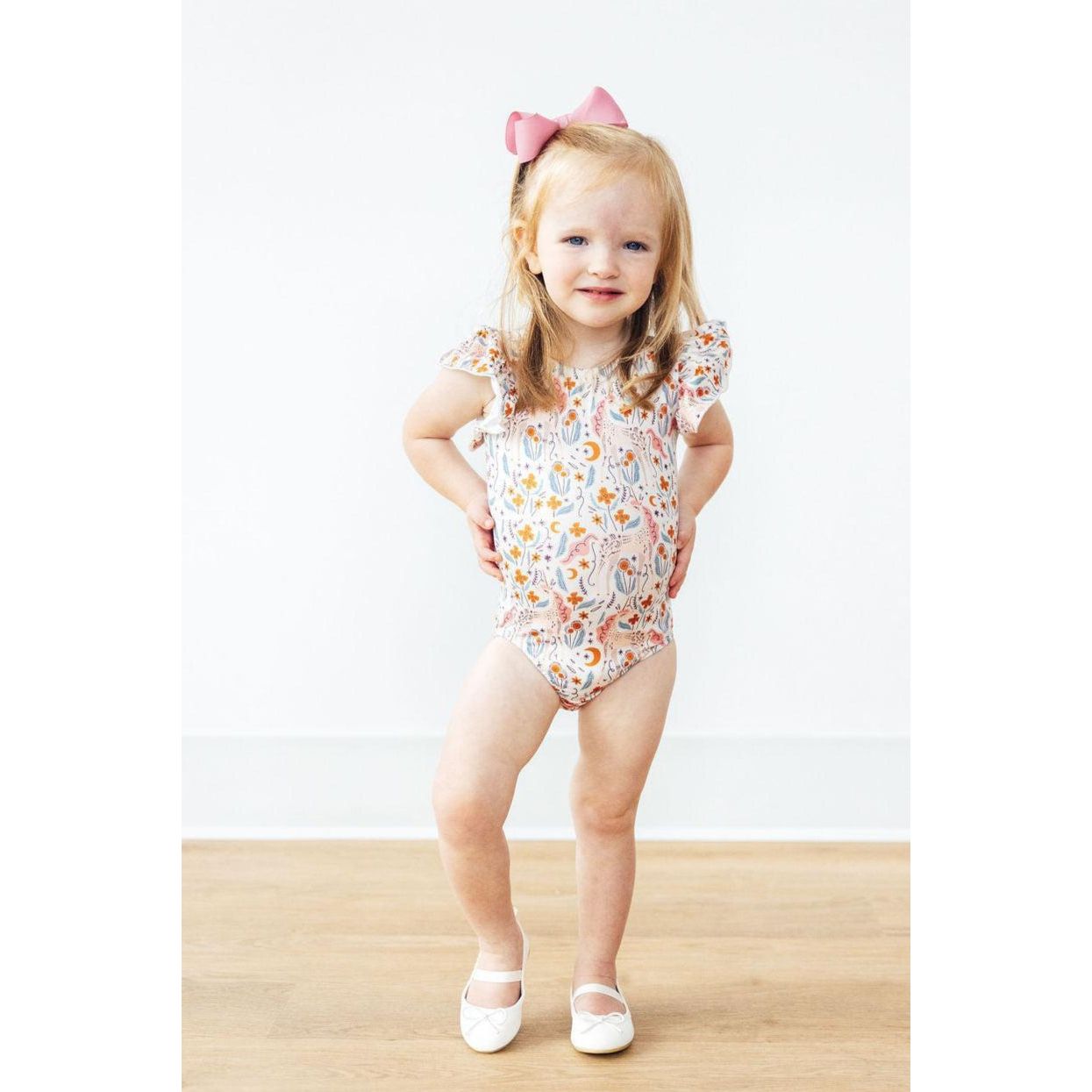 Unicorn Soiree S/S Flutter Sleeve Leotard
