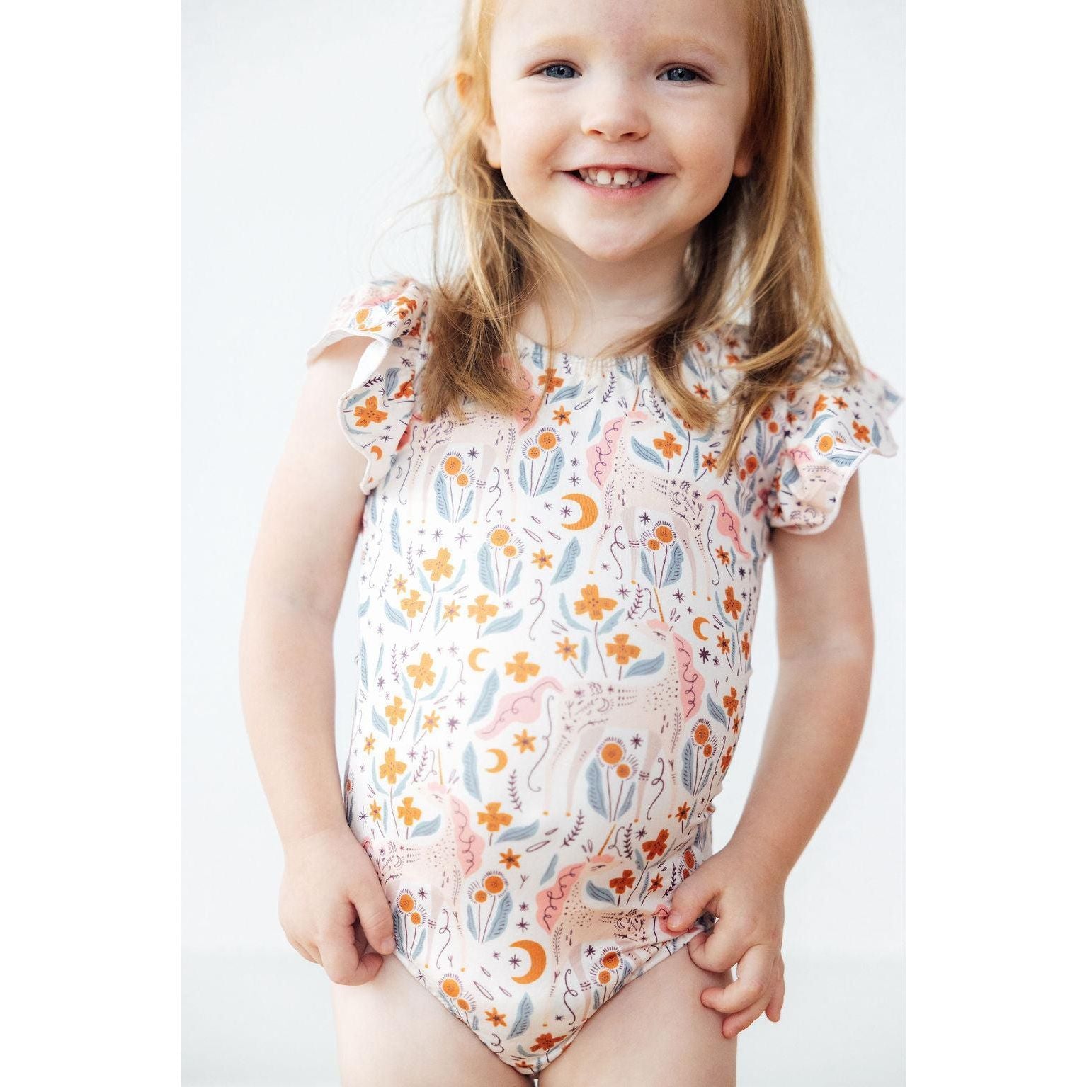 Unicorn Soiree S/S Flutter Sleeve Leotard