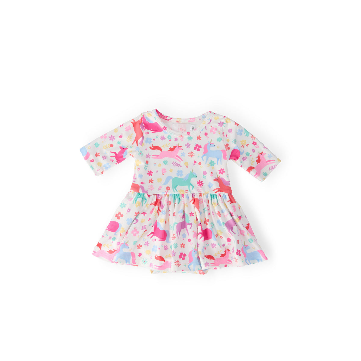 Unicorn Wish 3/4 Sleeve Twirl Bodysuit