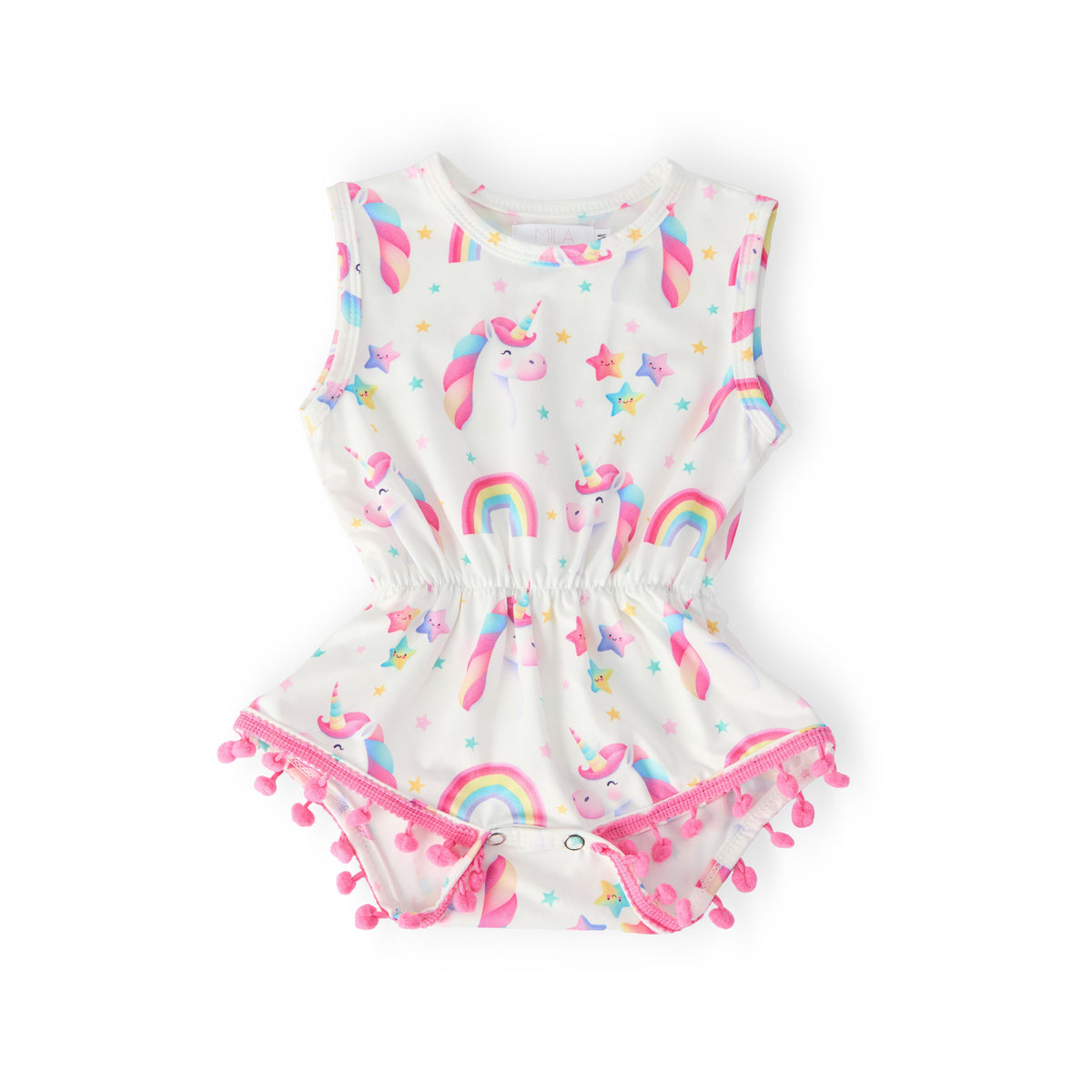 Unicorn Magic Pom Pom Romper