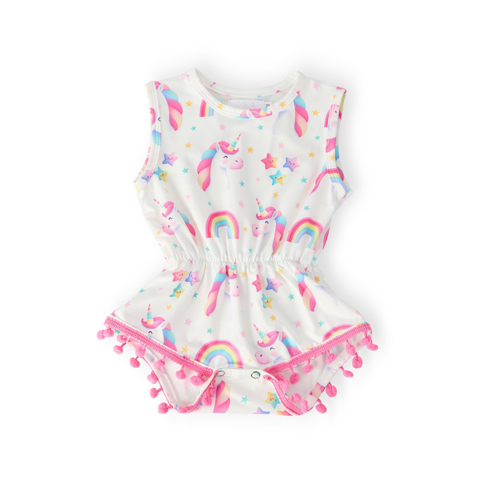 Unicorn Magic Pom Pom Romper