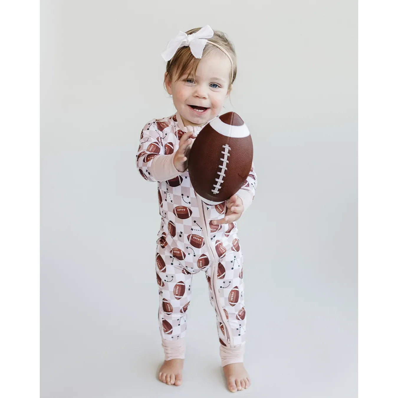 Bamboo Zip Romper | Game Day