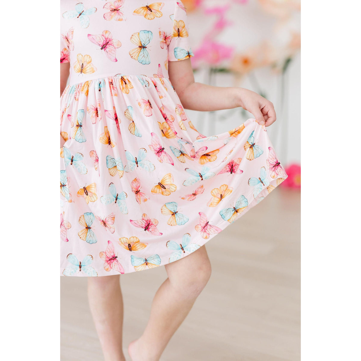 Butterfly Kisses S/S Pocket Twirl Dress