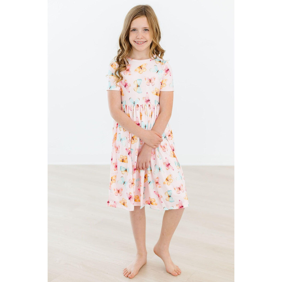 Butterfly Kisses S/S Pocket Twirl Dress