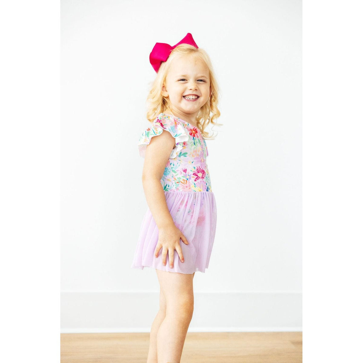 Field of Flowers S/S Twirl Leotard