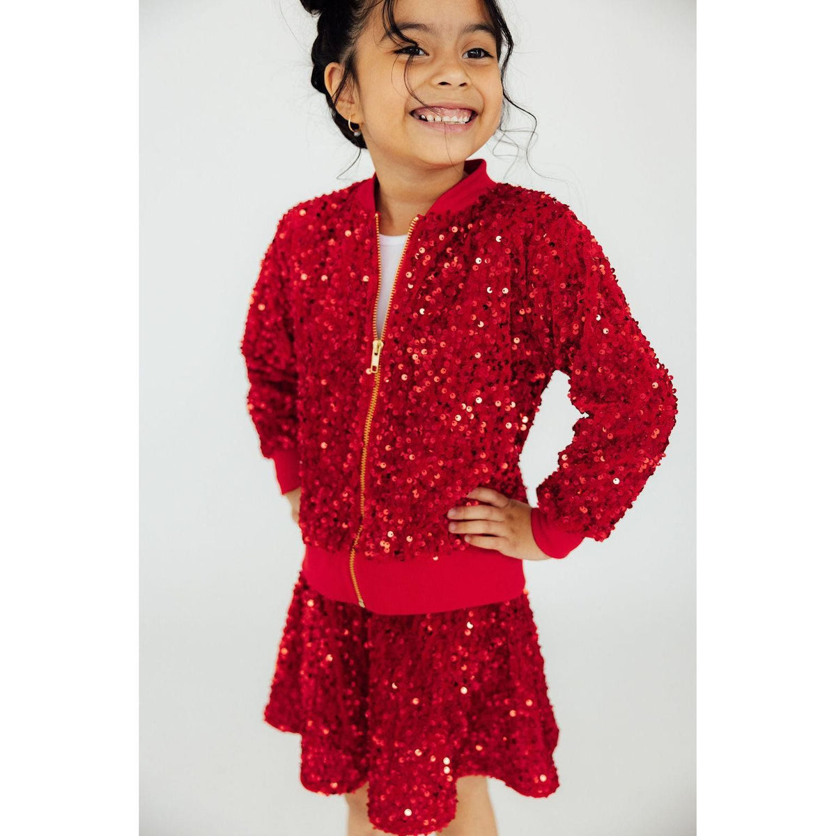 Red Velvet Sequin Jacket