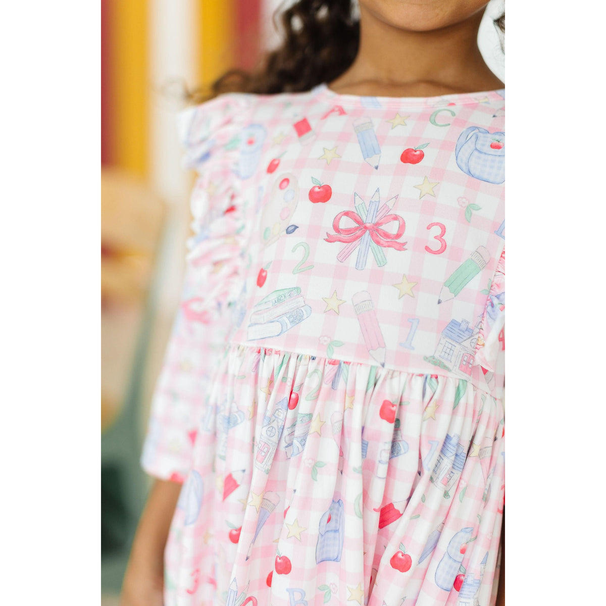 School Days 3/4 Ruffle Twirl Dress