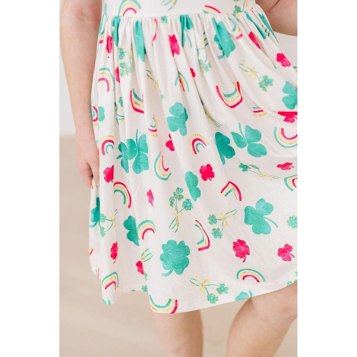 Top of the Mornin' Flutter Sleeve Twirl Dress