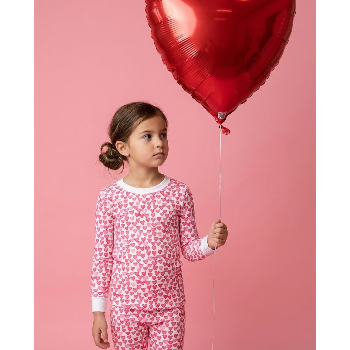 The Organic Long Sleeve Pajama Set [Sweethearts]