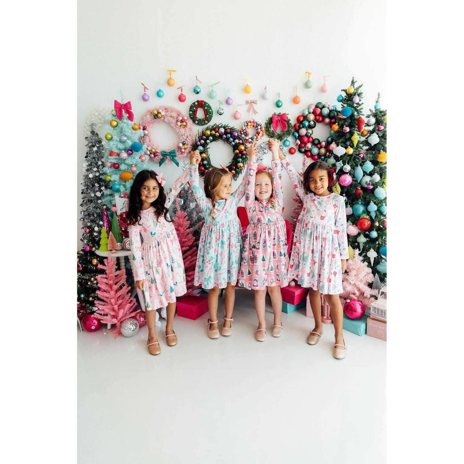 Very Merry L/S Pocket Twirl Dress