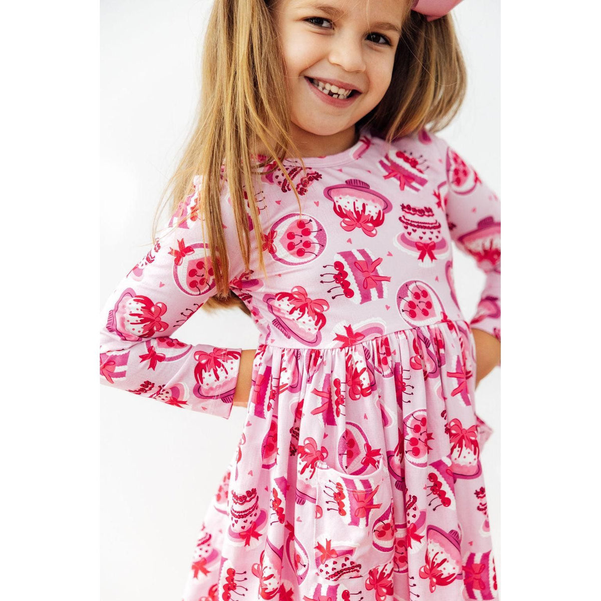 Vintage Cakes L/S Pocket Twirl Dress