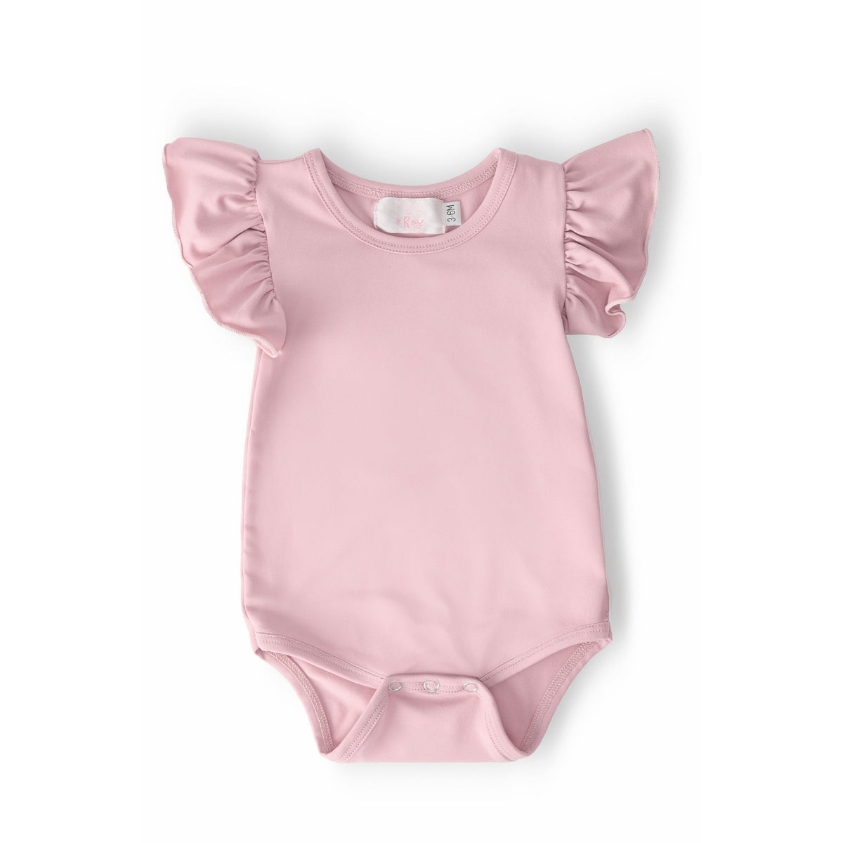 Vintage Pink S/S Flutter Bodysuit