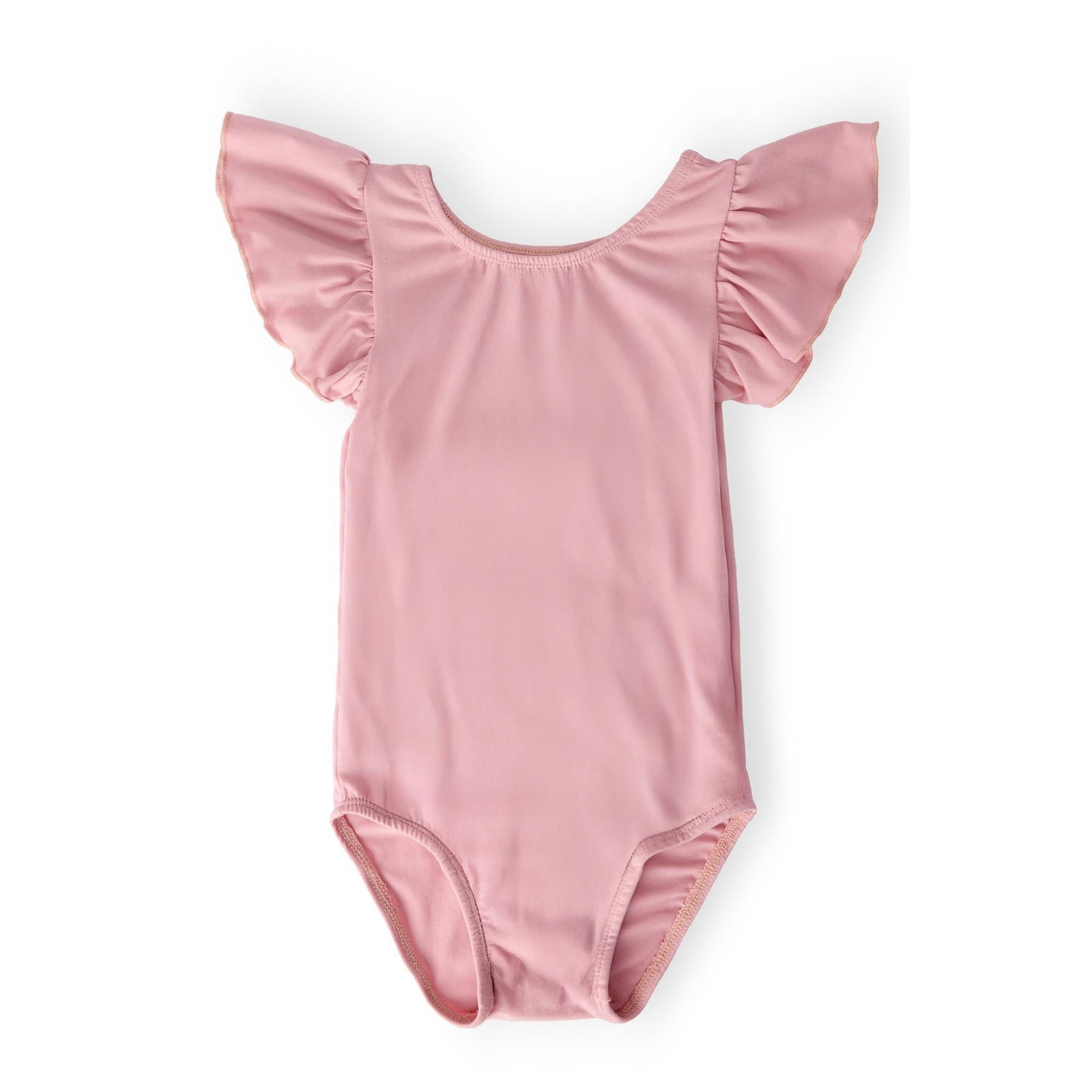 Vintage Pink S/S Flutter Sleeve Leotard