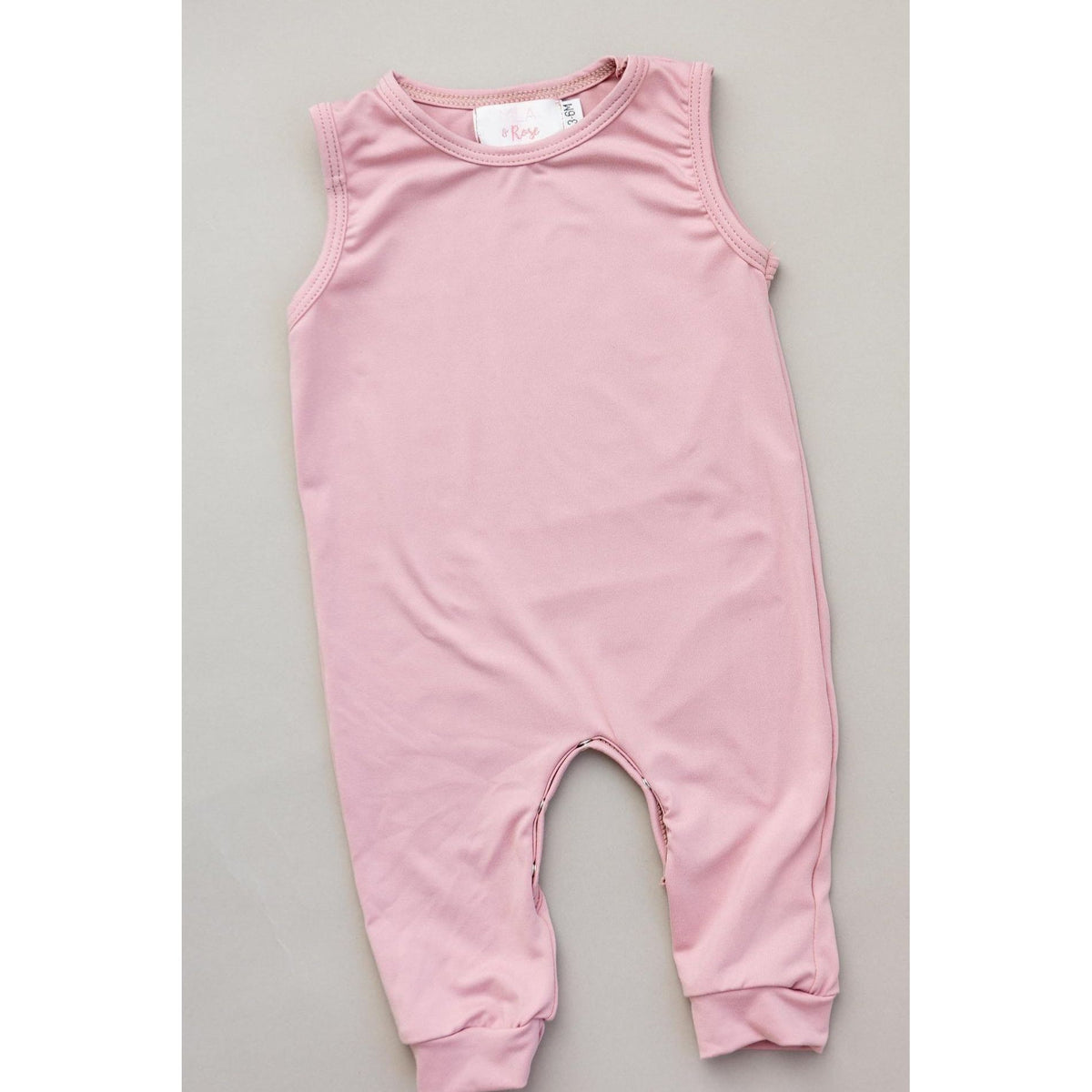 Vintage Pink Tank One-Piece Jogger