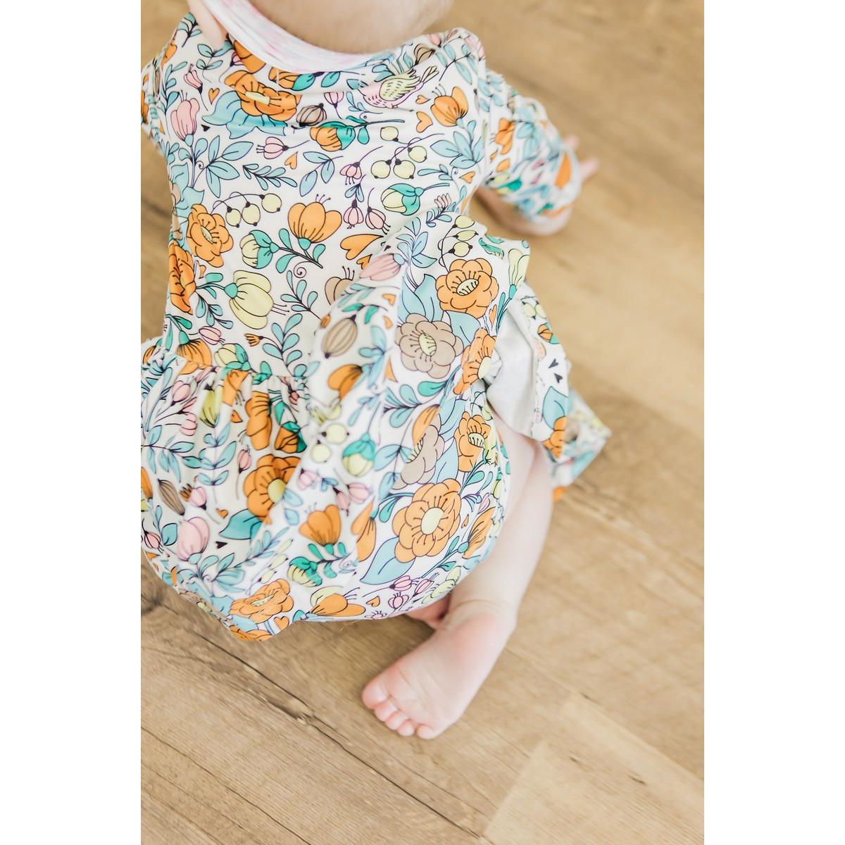 Vintage Vibes 3/4 Sleeve Twirl Bodysuit