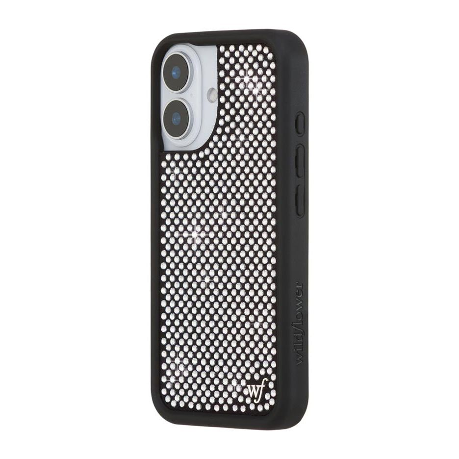 Rhinestone iPhone Case | White