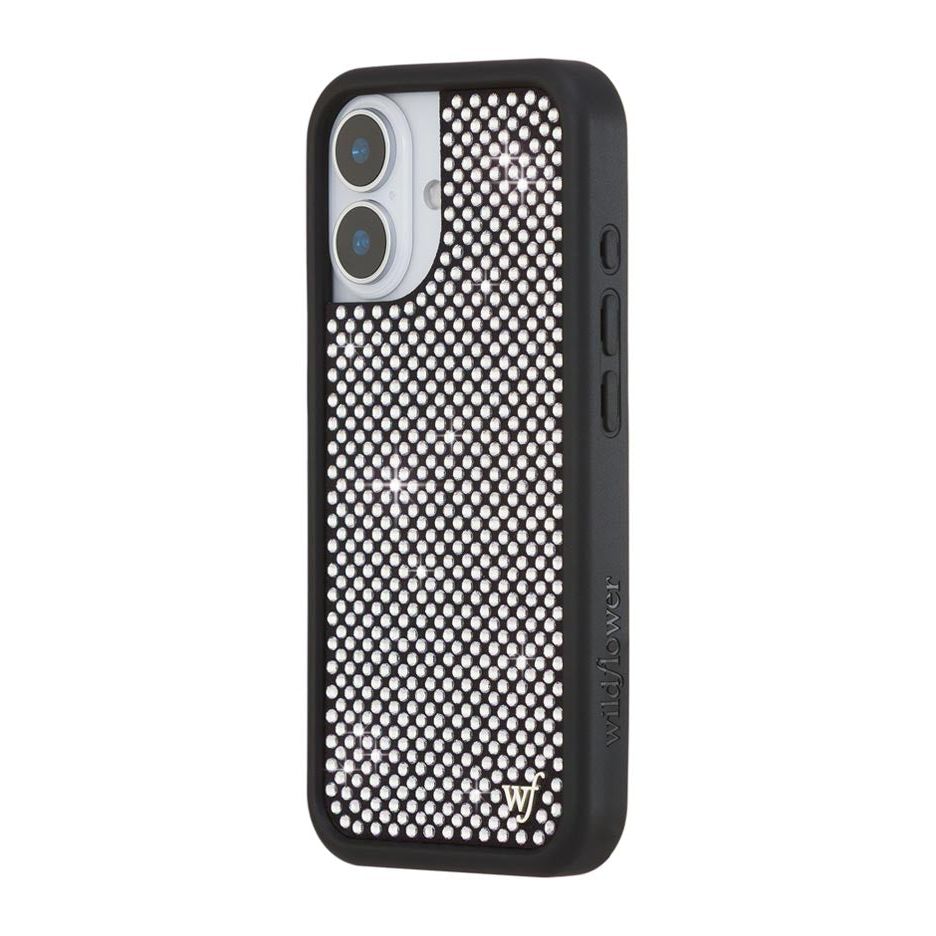 Rhinestone iPhone Case | White