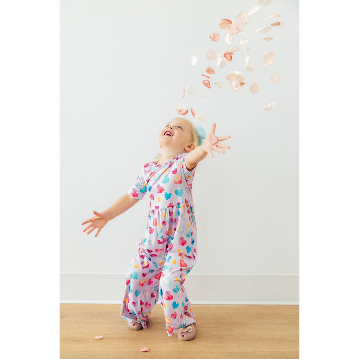 Watercolor Kisses Wide Leg Jumpsuit