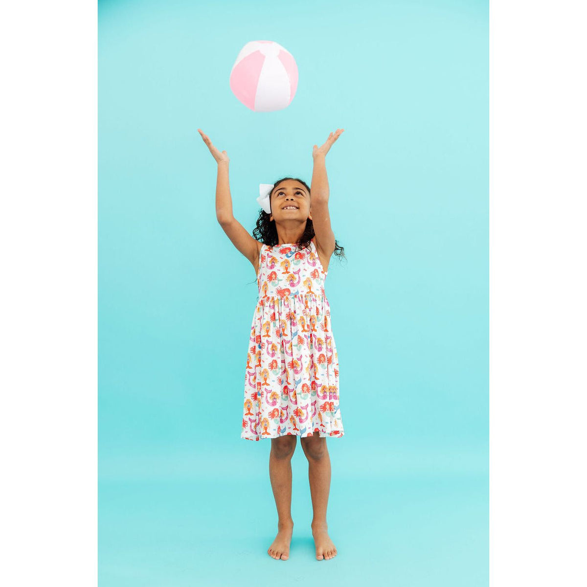 Watercolor Mermaids Tank Twirl Dress