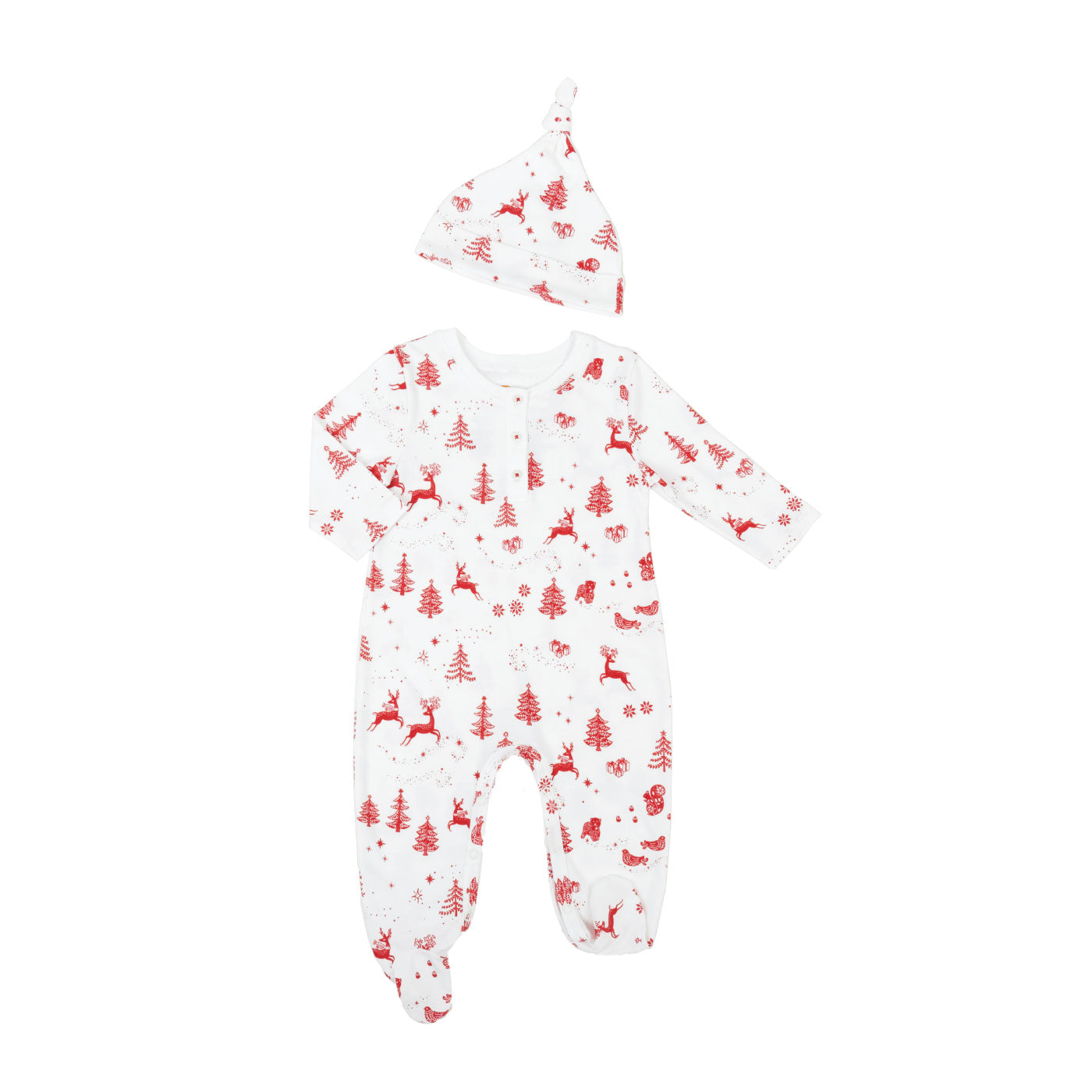 Nordic Winter Baby Onesie + Hat