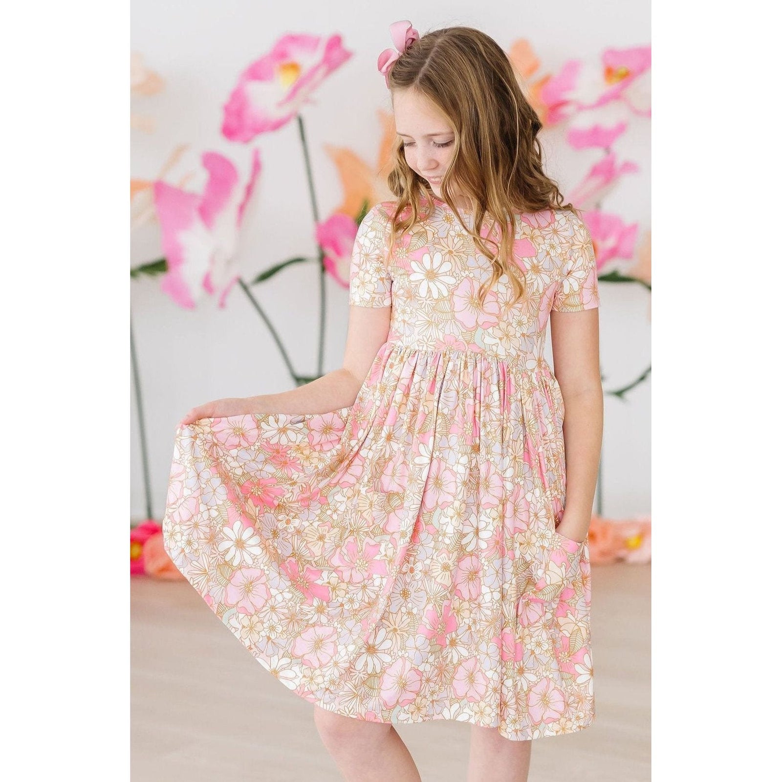 What's Up Buttercup S/S Pocket Twirl Dress