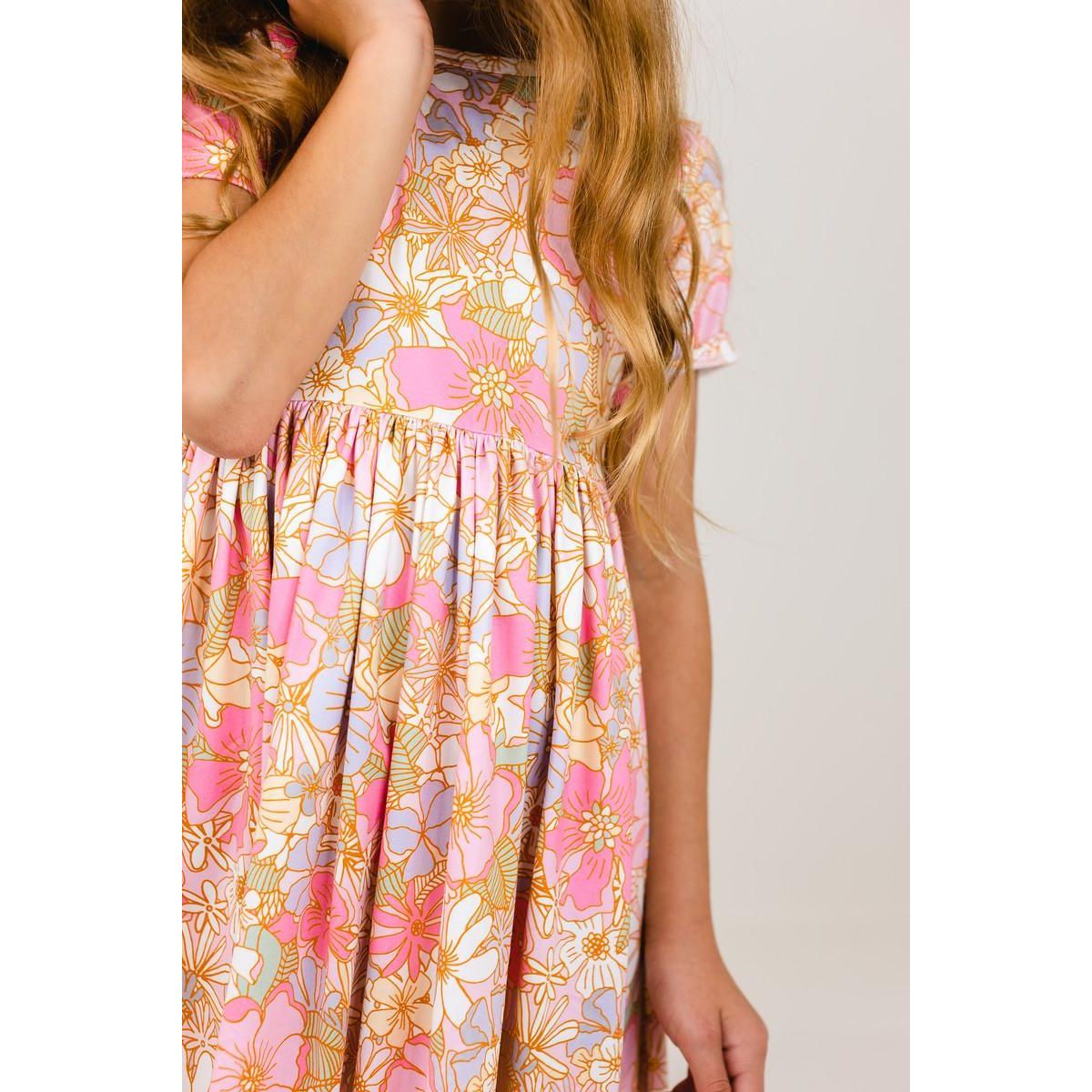 What's Up Buttercup S/S Pocket Twirl Dress