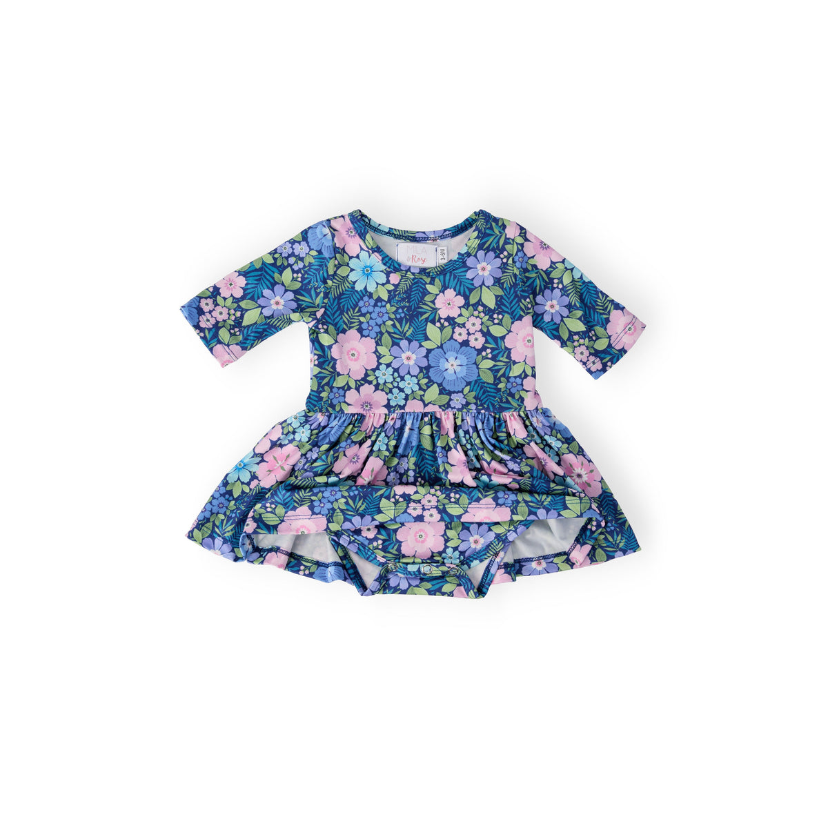 Whimsy 3/4 Sleeve Twirl Bodysuit