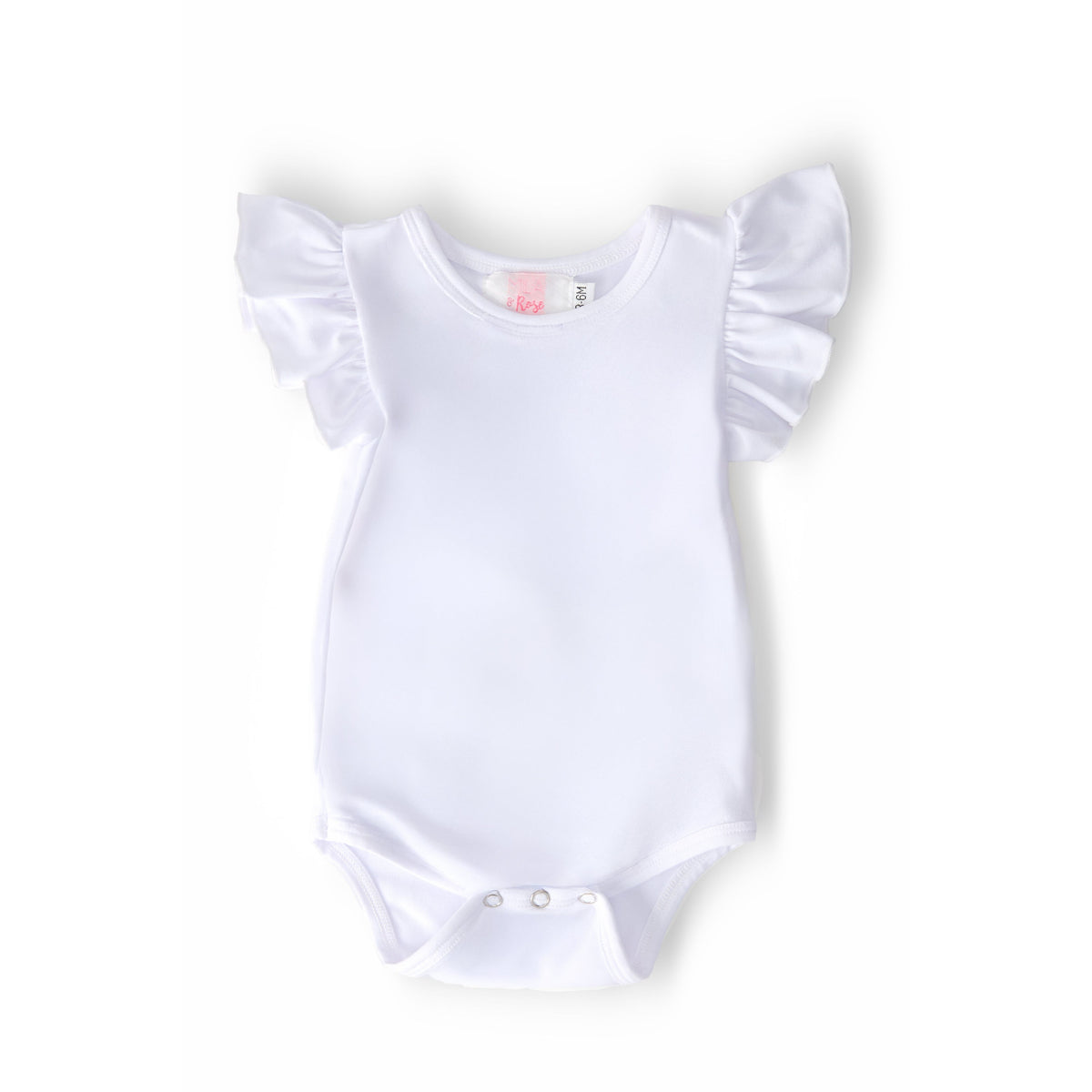 White S/S Flutter Bodysuit