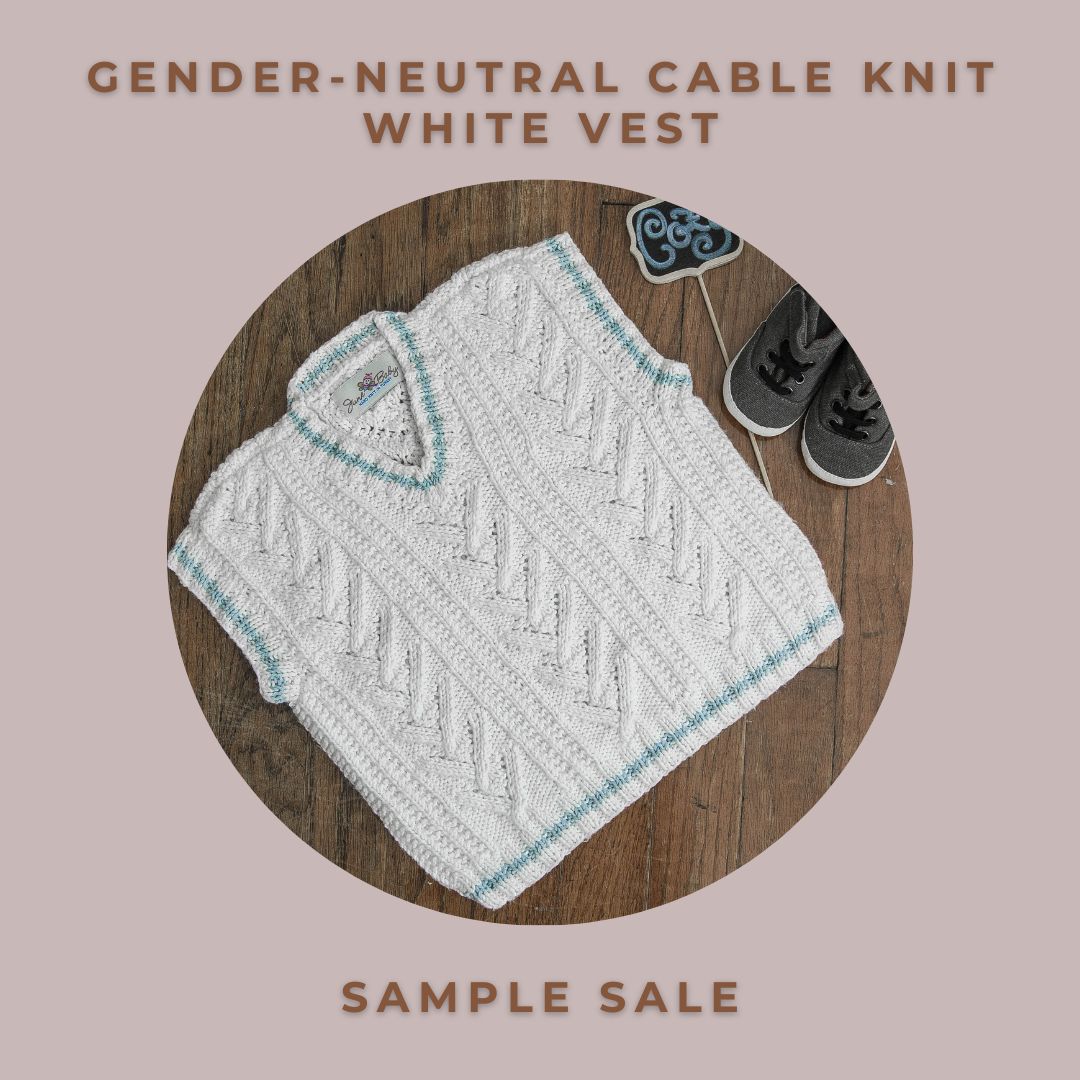 Gender-neutral Cable Knit Vest