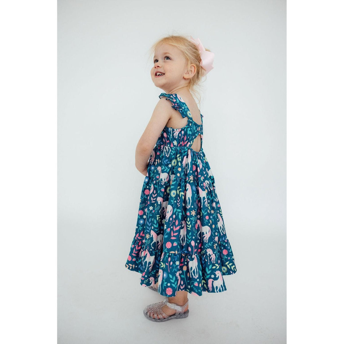 Wish Upon a Unicorn Ruffle Maxi Dress