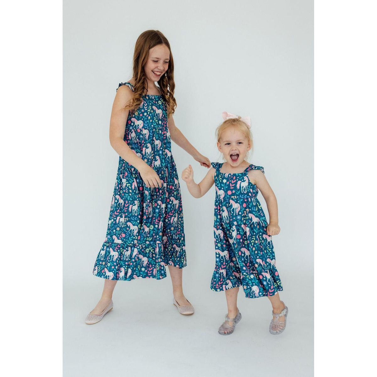 Wish Upon a Unicorn Ruffle Maxi Dress
