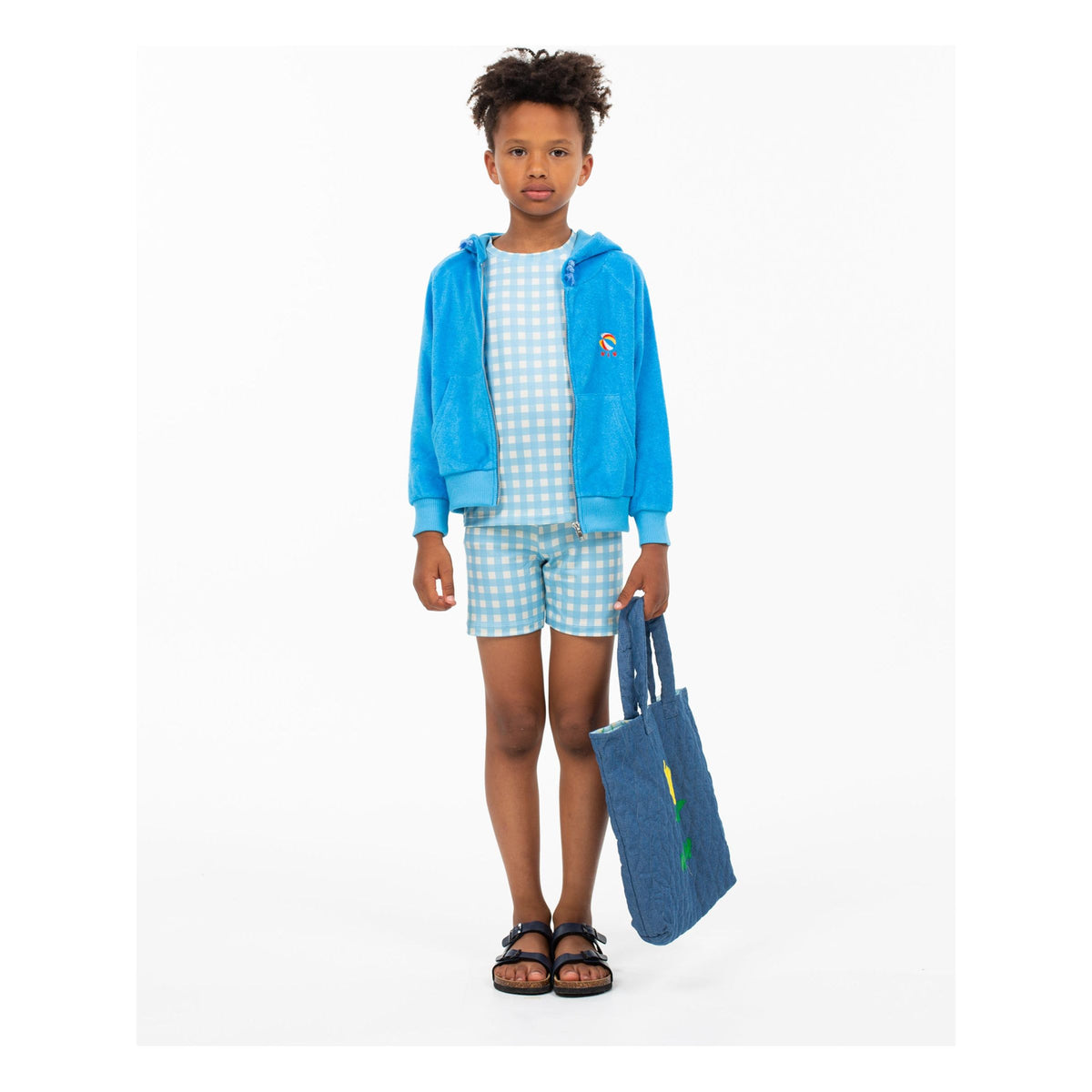 terry zip up hoodie | sky terry