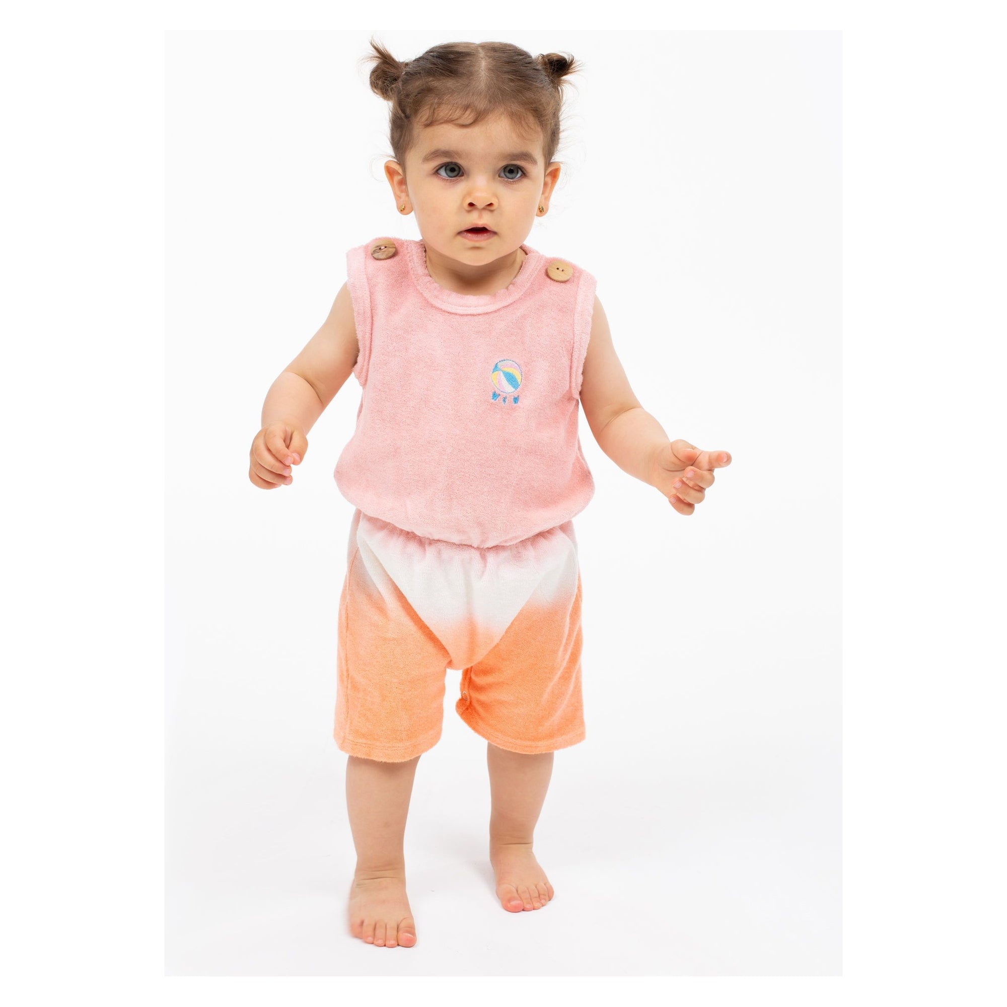 baby terry romper | punch
