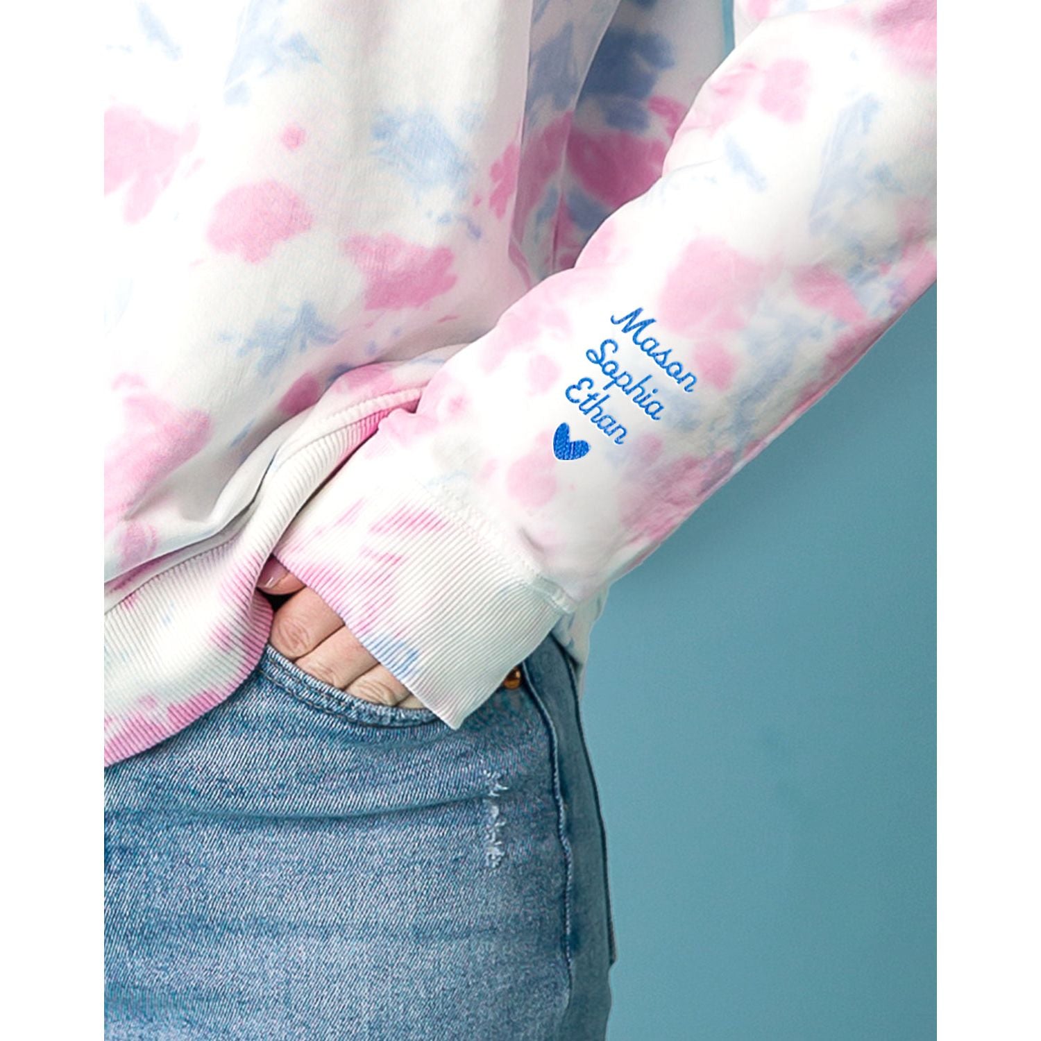 Women's Organic Pullover Sweatshirt [Pastel Marble]
