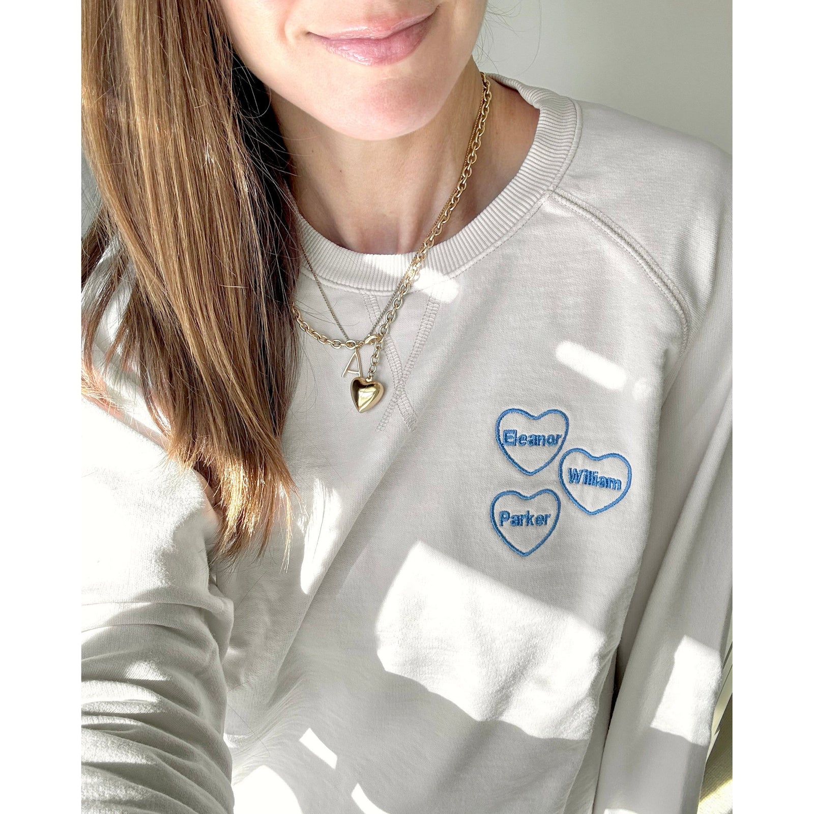 Women's Organic Pullover Sweatshirt [Pastel Marble]
