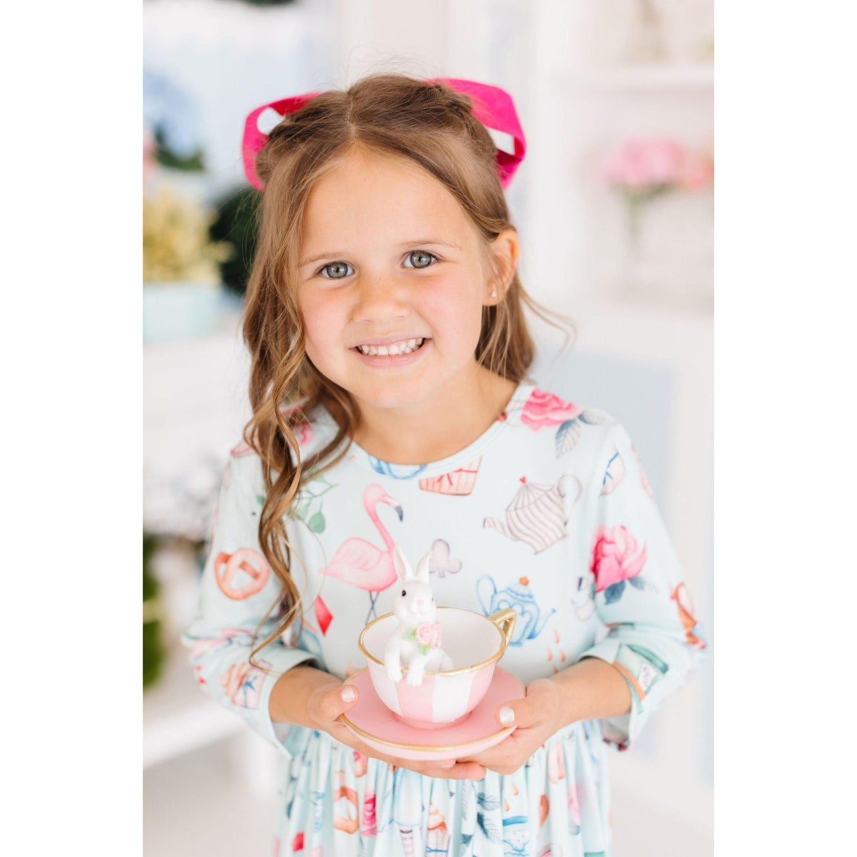 Wonderland 3/4 Sleeve Pocket Twirl Dress