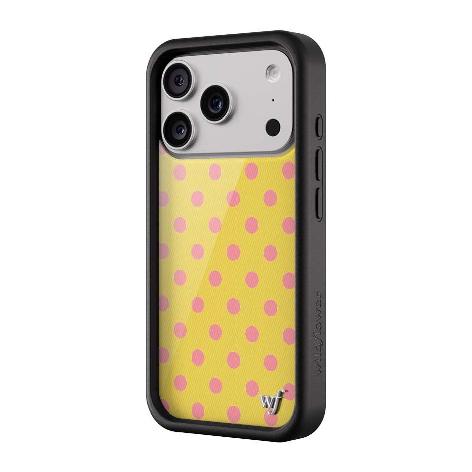 Polka Dot | Yellow and Pink iPhone Case
