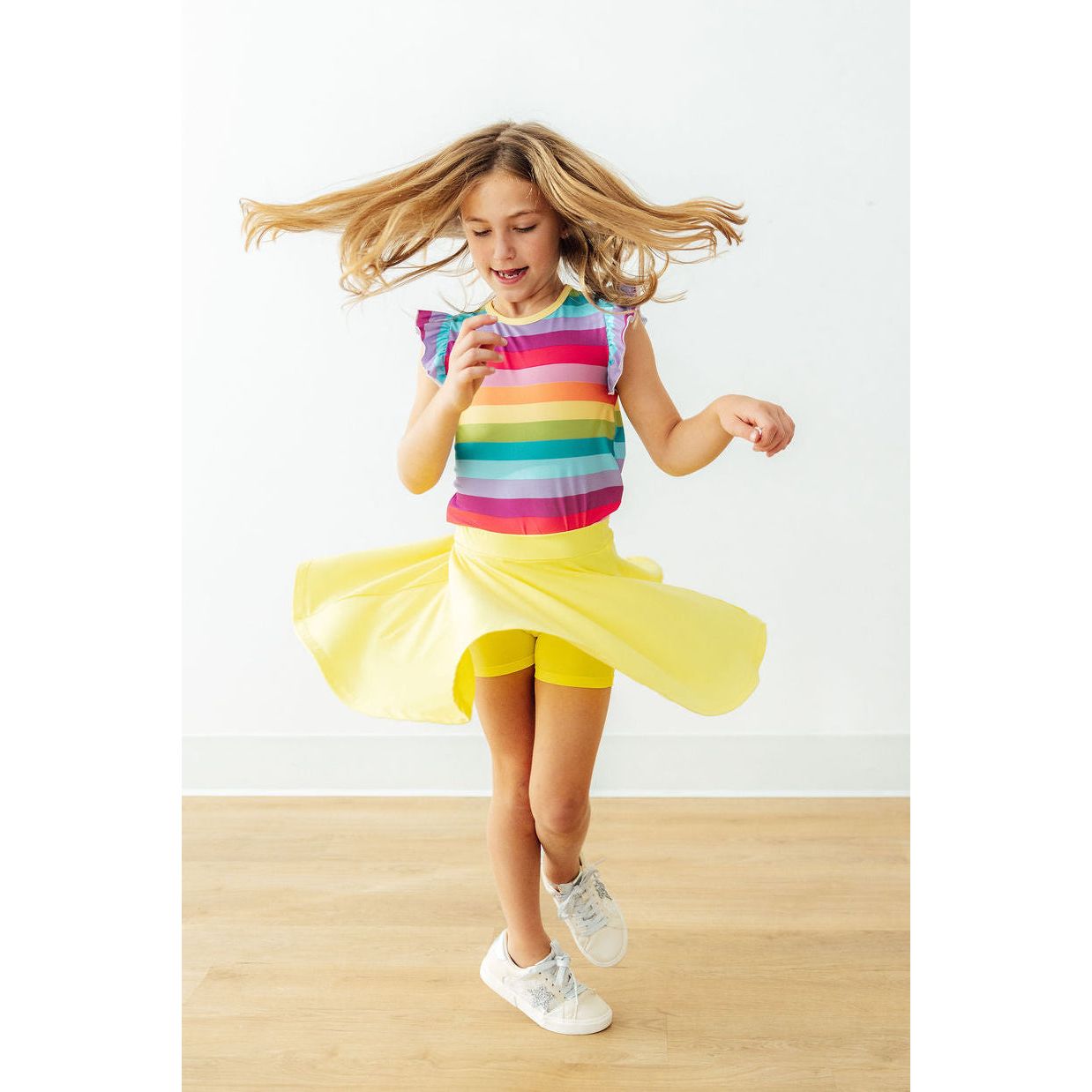 Yellow Twirl Skort